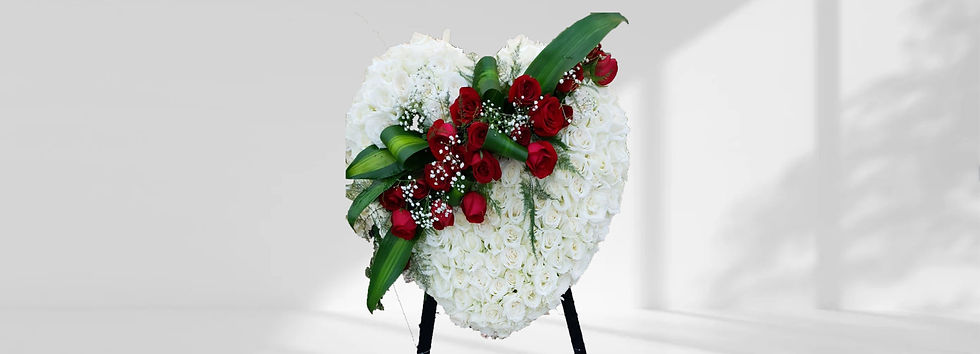 造型心型帛事花牌 E3