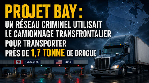 Un réseau criminel exploitait le camionnage commercial pour faire traverser la frontière à près de 1,7 tonne de drogue