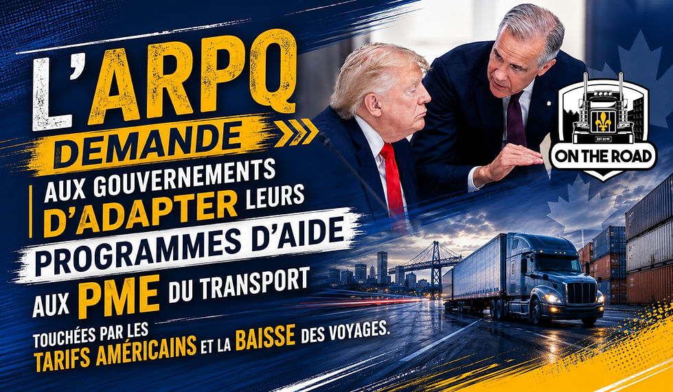 ARPQ : les aides gouvernementales doivent tenir compte de la réalité des PME du transport