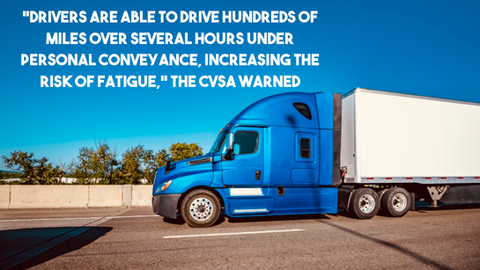USA: CVSA Calls for Maximum Time Limit on Truck Drivers’ Use of Personal Conveyance
