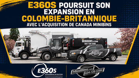 E360S poursuit son expansion en Colombie-Britannique avec l’acquisition de Canada MiniBins