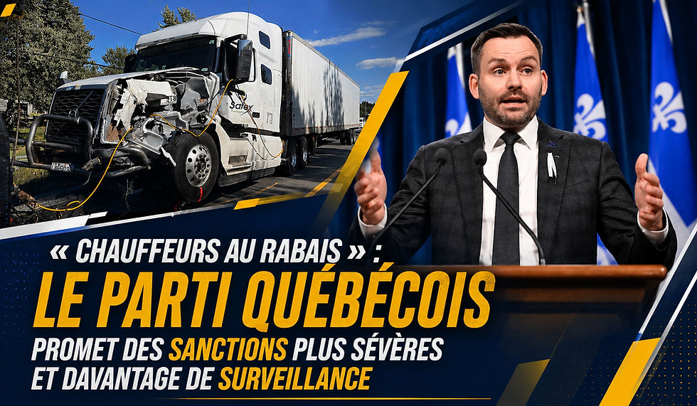 « Chauffeurs au rabais » : le Parti Québécois promet des sanctions plus sévères et davantage de surveillance