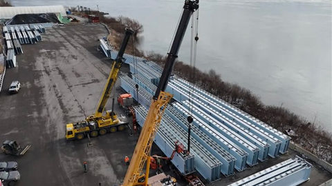 Pont de l’Île-aux-Tourtes : les premières poutres arrivent pour le nouveau pont