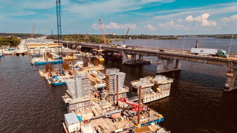 Major Progress on the New Bridge Between Senneville and Vaudreuil-Dorion