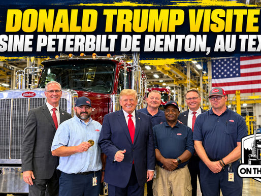 Donald Trump visite l’usine Peterbilt de Denton au Texas