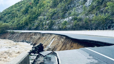 L’I-40 en Caroline du Nord rouvre après l’ouragan Hélène, avec restrictions