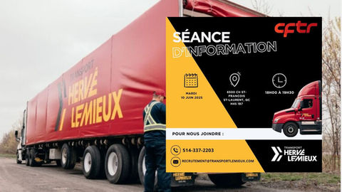 Portes ouvertes sur l’avenir : Transport Hervé Lemieux t’invite à découvrir le métier de camionneur