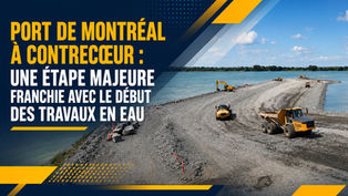 Port de Montréal à Contrecœur : une étape majeure franchie avec le début des travaux en eau