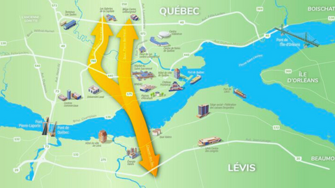 Un pas décisif vers le troisième lien : Québec retient un corridor stratégique entre les deux rives
