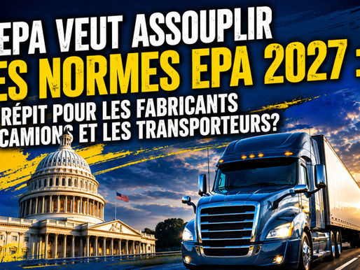 L’EPA veut assouplir les normes EPA 2027 : un répit pour les fabricants de camions et les transporteurs?