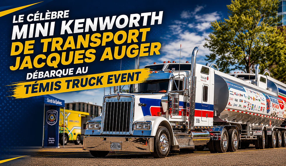 Le célèbre mini Kenworth de Transport Jacques Auger débarque au Témis Truck Event