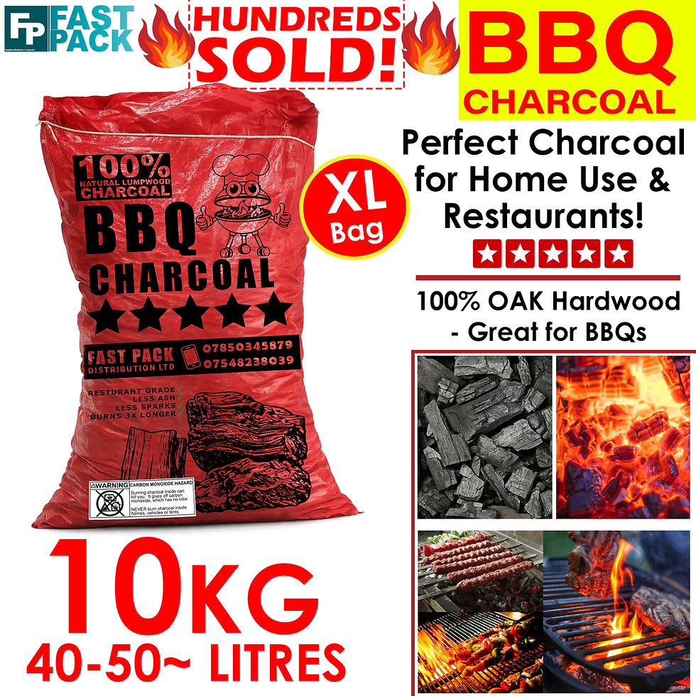 BBQ Charcoal 40–50L Oak Hardwood Lumpwood Charcoal 10kg Restaurant Grade Grill