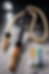 Shisha Hookah Hose Cream Black Wooden Handle Traditional Nargila Pipe