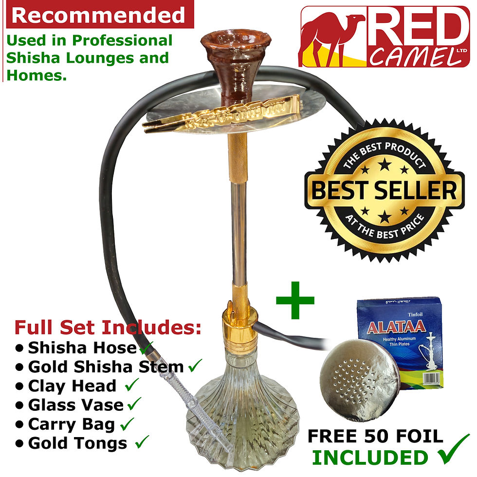 Premium 3 Valve Stainless Steel Shisha Hookah Pipe Set – Smooth Airflow