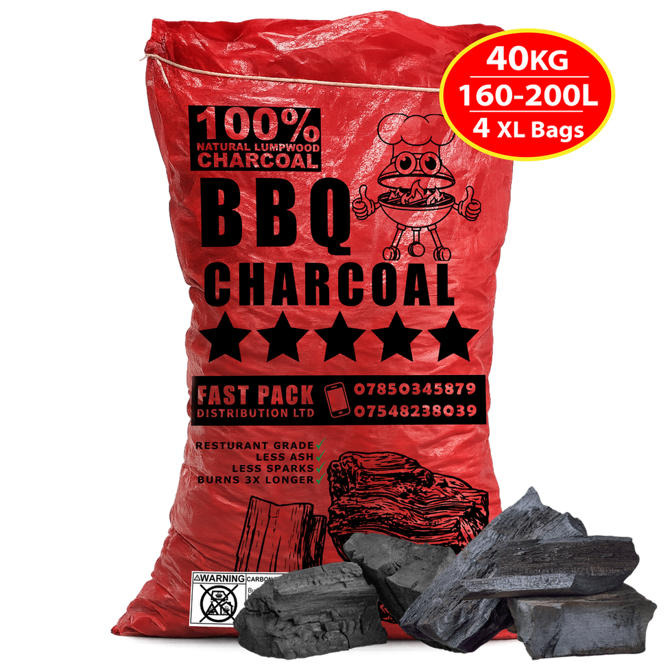 Lumpwood Charcoal 160-200L Oak Hardwood BBQ Grill 40KG