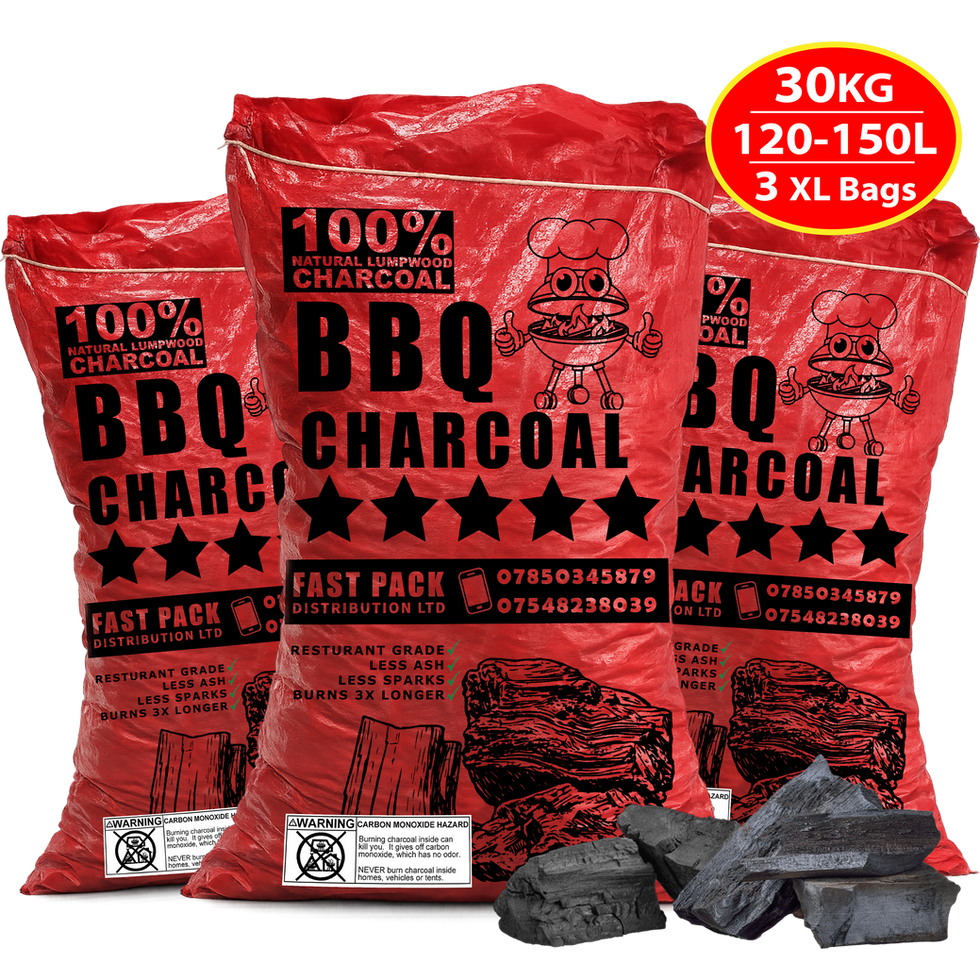 Lumpwood Charcoal 120-150L Oak Hardwood BBQ Grill 30KG