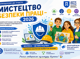Запрошуємо долучитися до всеукраїнського конкурсу «Мистецтво безпеки праці – 2026»