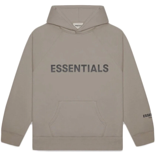 fear of god essentials taupe hoodie