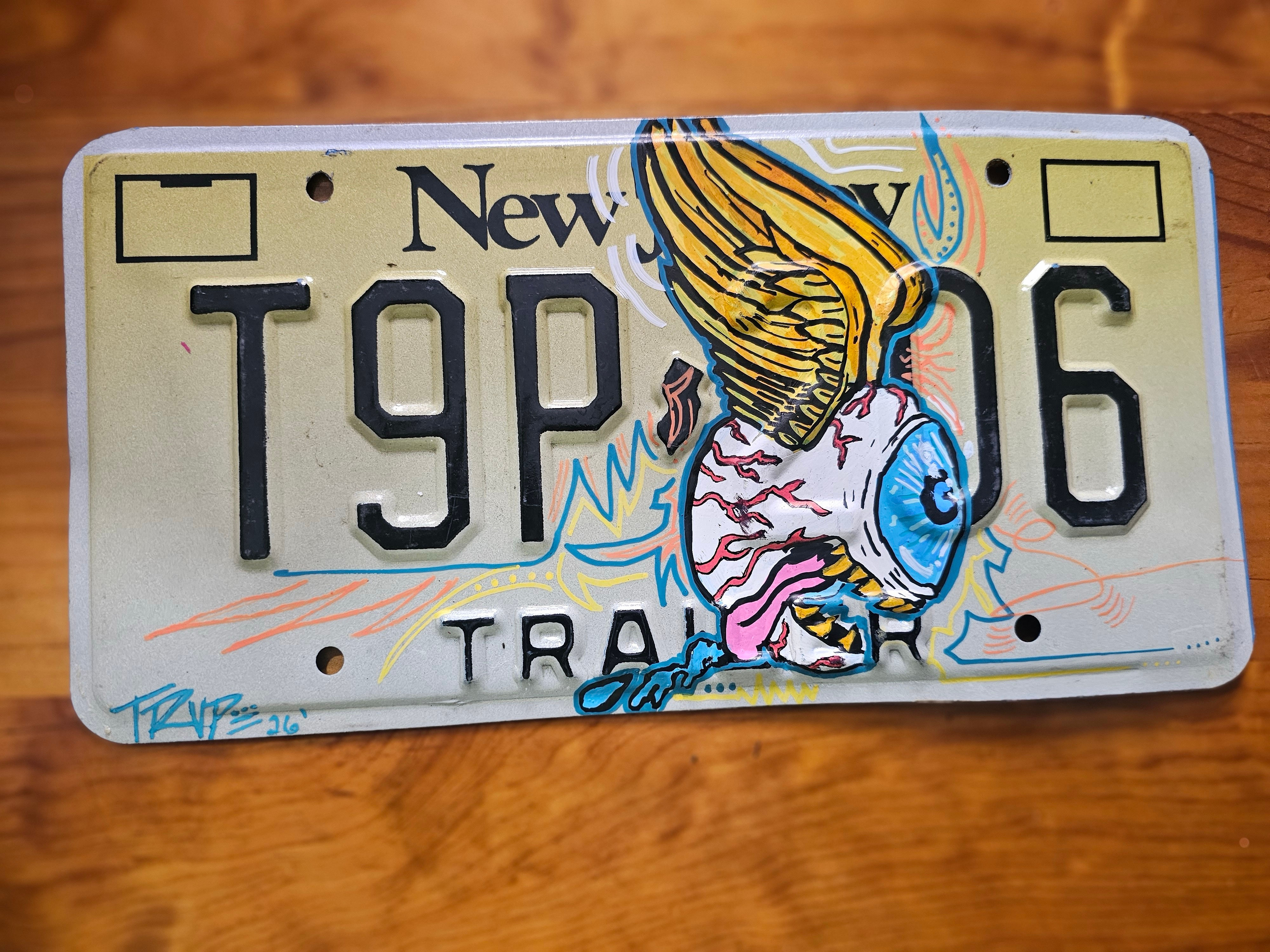 License plate art