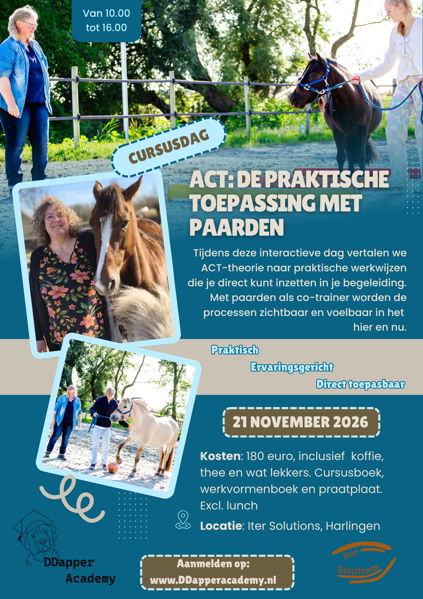 Cursus: ACT de praktische toepassing met paarden 21 November 2026