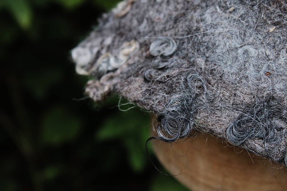 Miniatura: gruba naturalna czapka do sauny