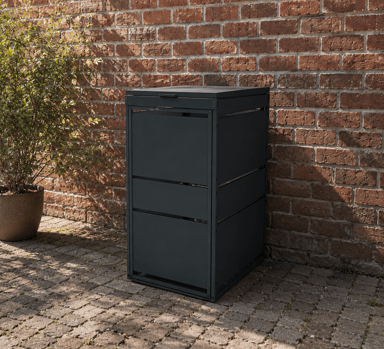 Mülltonnenbox Modern - 240L Modul 1