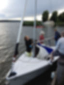 Segelboot vor Abfahrt