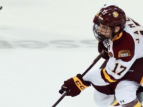 Blackhawks prospects Adam Gajan and Dominic James stand out Friday in a 4-2 win to UMass Lowell