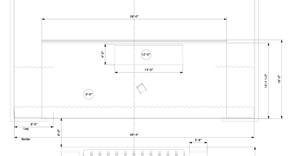 technical drawing of set