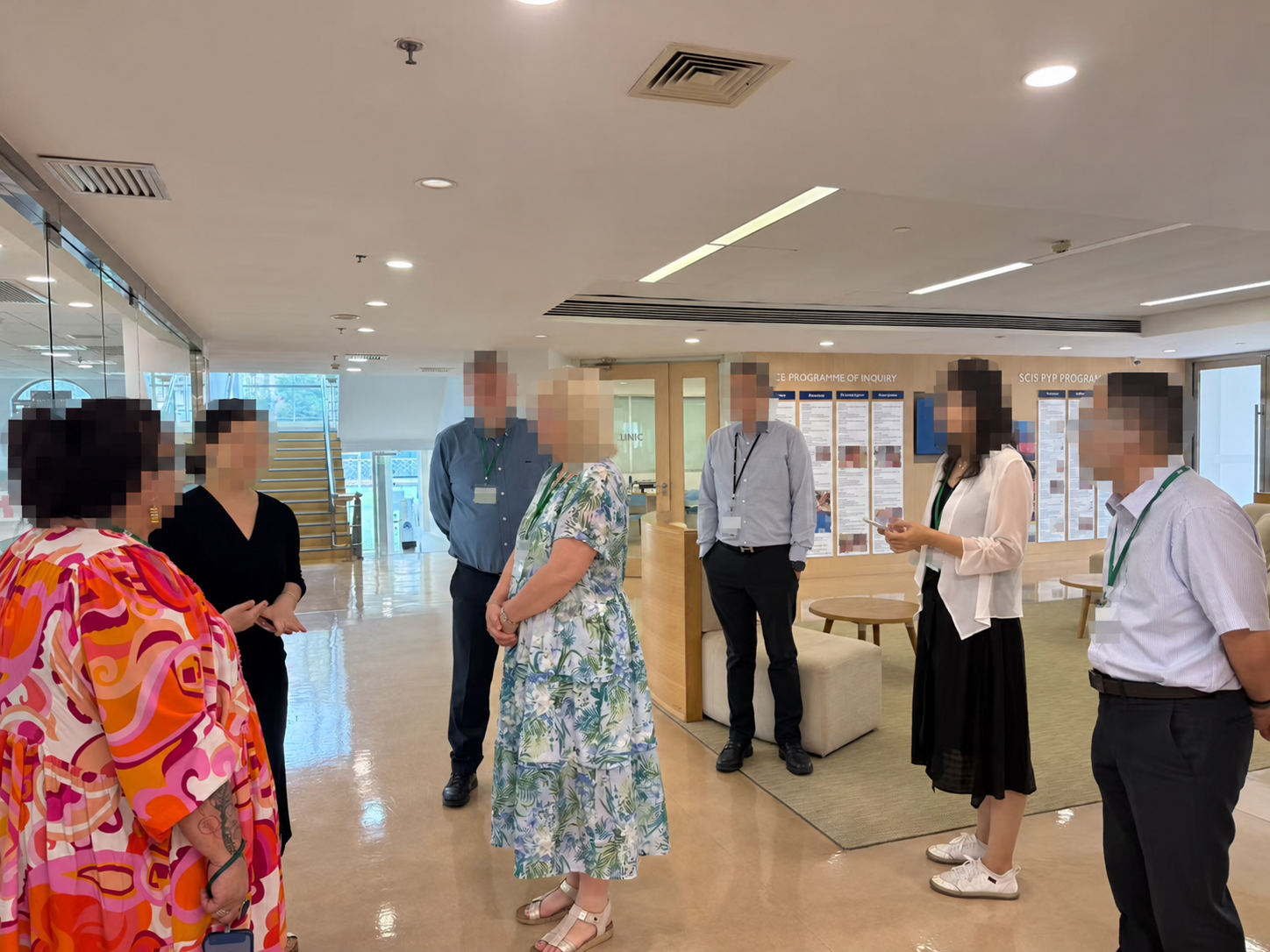 A visit with Elim’s international director; faces obscured for privacy