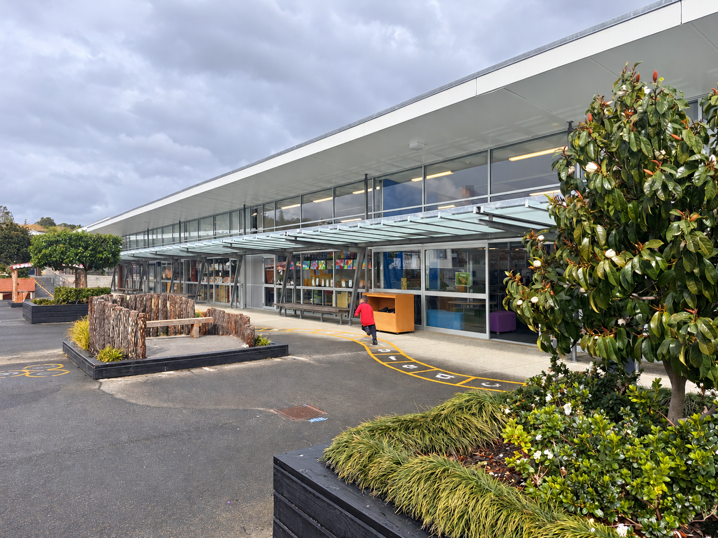 New Zealand primary school visit · Faces obscured