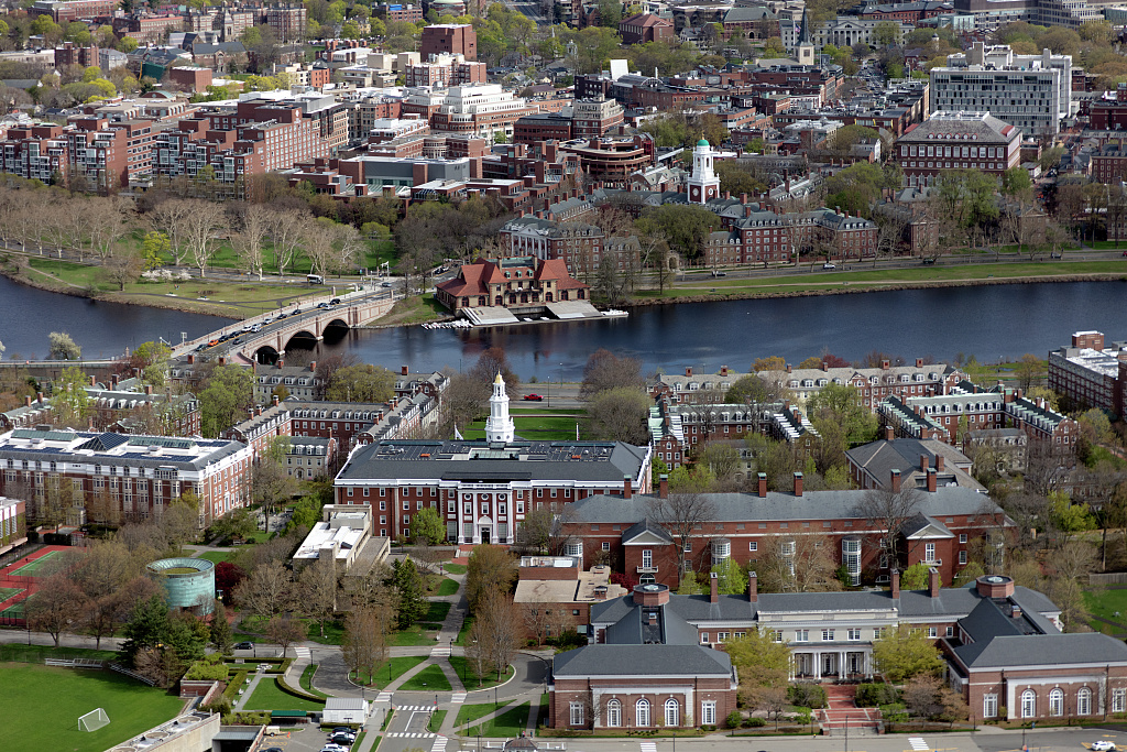 Harvard University and Charles River, Cambridge, USA