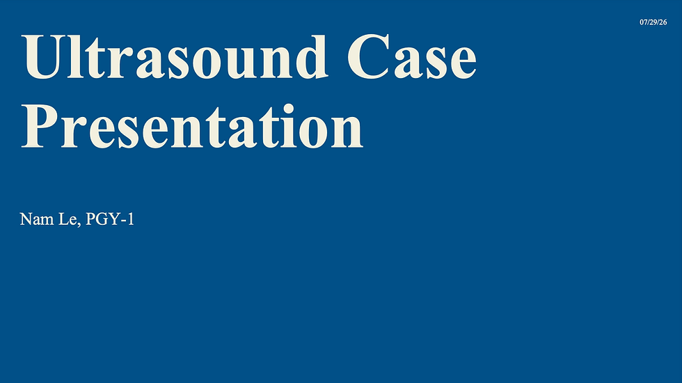 Case Presentation
