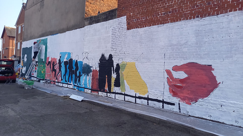 Thumbnail: Mural - Grangetown Baptise Church, Cardiff.