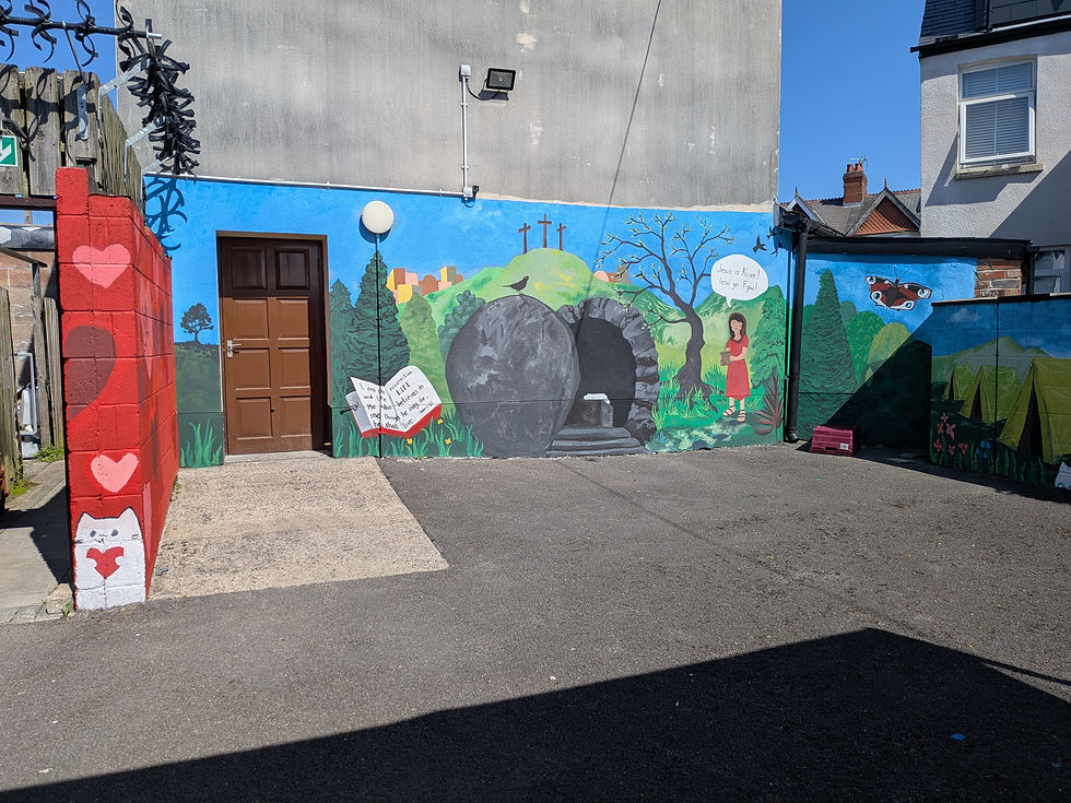Thumbnail: Community Mural at Heath Evangelical Church, Cardiff