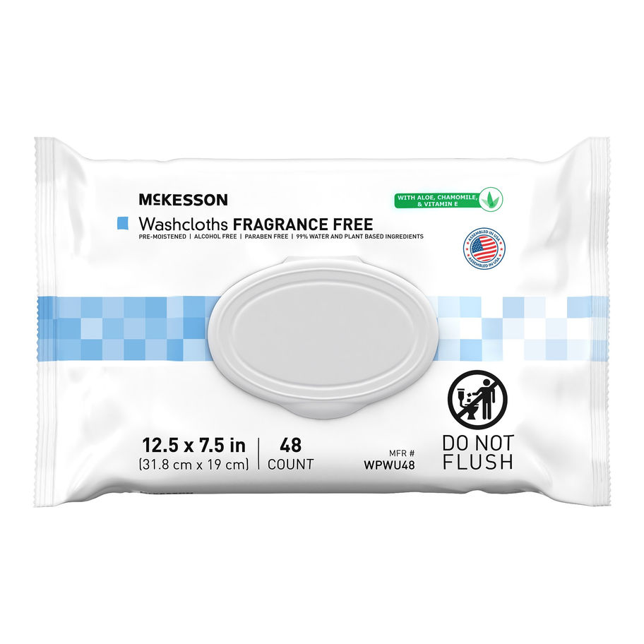 McKesson Fragrance Free Personal Cleansing Wipe - MCK-1246811_front_.jpg