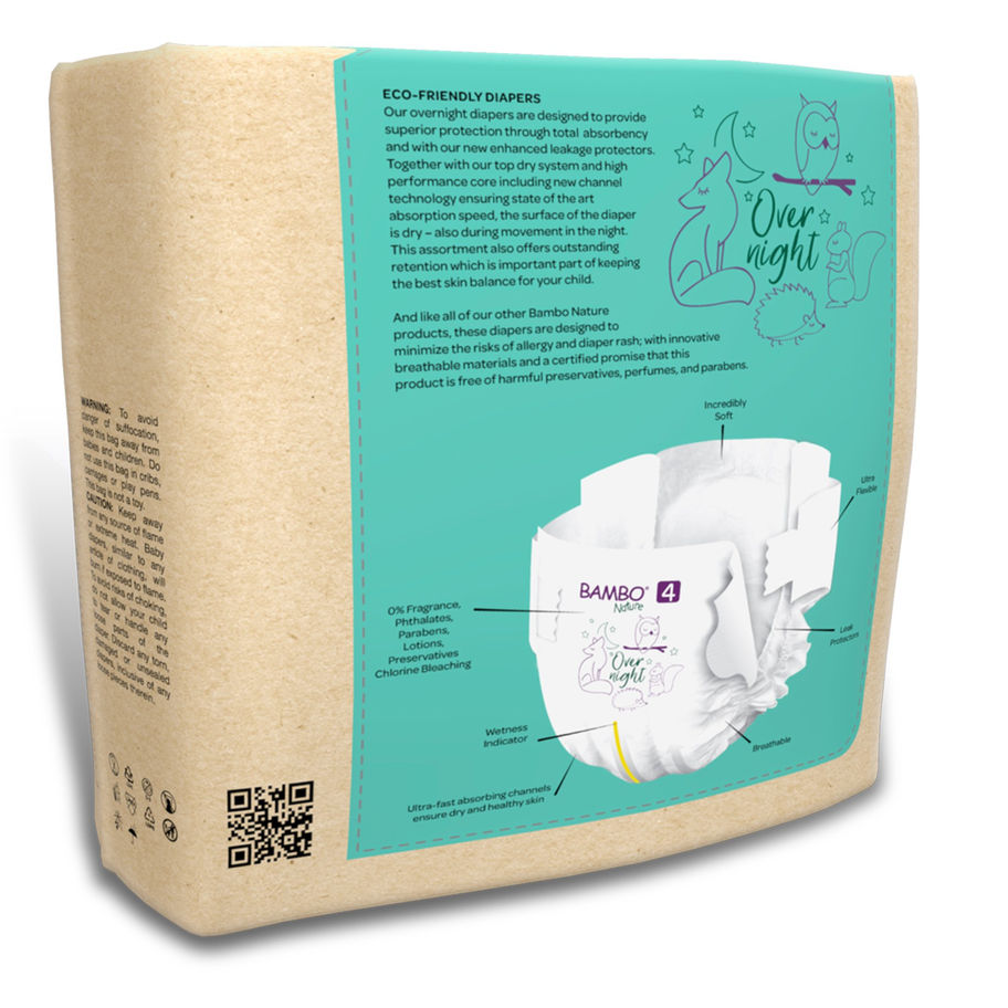 Bambo® Nature Overnight Diapers, Size 4 - MCK-1199192_pkgback.jpg