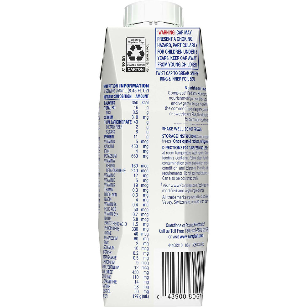 Compleat® Pediatric Standard Plant-Based 1.4 Cal Tube Feed Formula, Vanilla - MCK-1207051_back.jpg