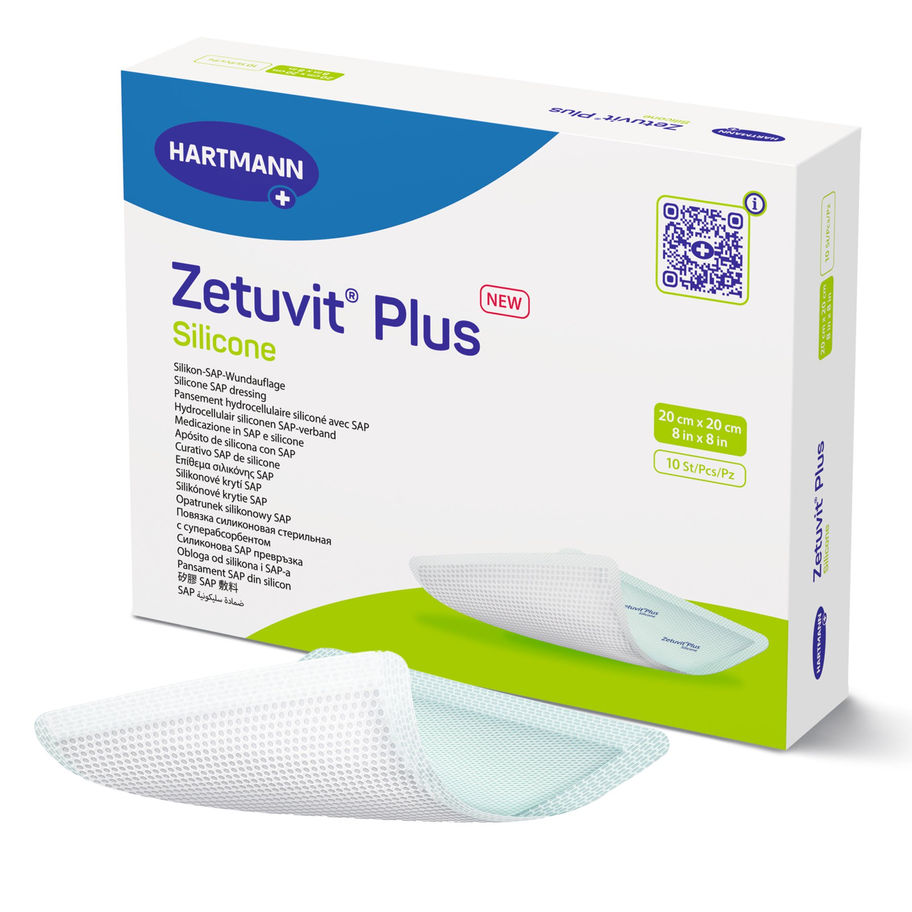 Zetuvit® Plus Silicone Super Absorbent Dressing, 8 x 8 Inch - MCK-1181539_ppkgright.jpg