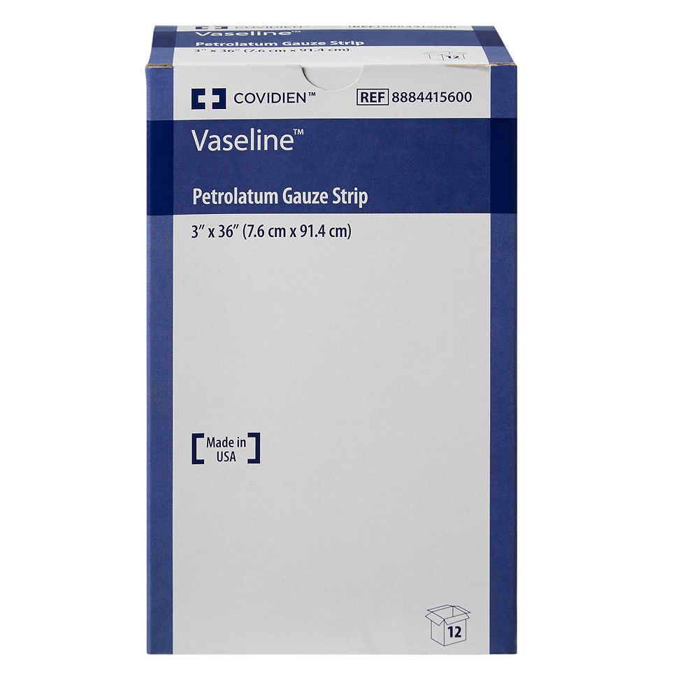 Vaseline™ Petrolatum Impregnated Dressing, 3 x 36 Inch - MCK-46145_pkgfront.jpg