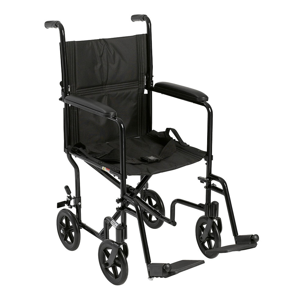 drive™ Transport Chair, Black, 17-Inch Seat Width - MCK-583861_left.jpg