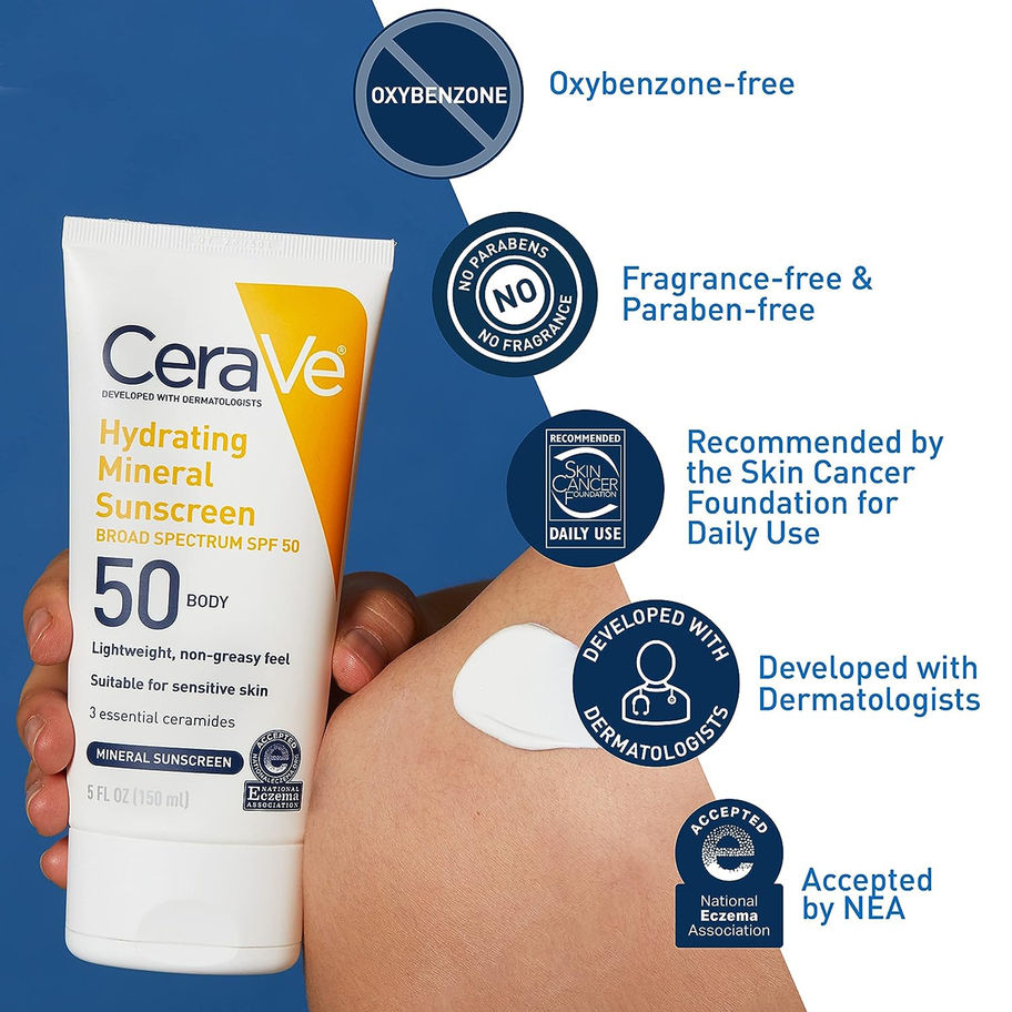 CeraVe® Hydrating Mineral Sunscreen Body SPF 50, 5-ounce Tube - MCK-1253473_mktg2.jpg