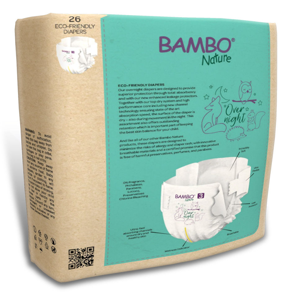 Bambo® Nature Overnight Diapers, Size 3 - MCK-1199191_pkgback.jpg