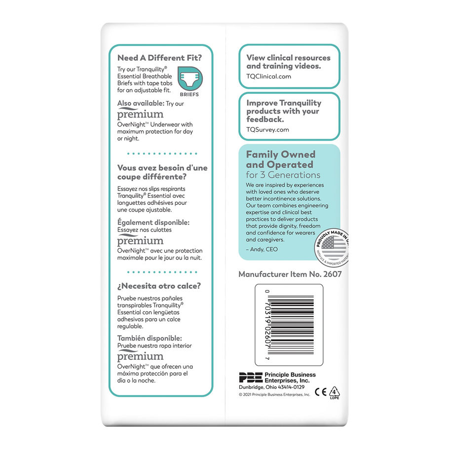 Select® Heavy Protection Absorbent Underwear, Extra Large - MCK-455913_pkgside.jpg