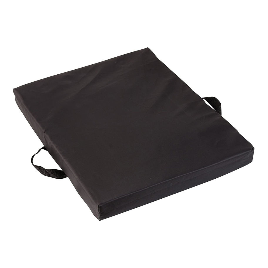 Mabis® Wheelchair Seat Cushion, Black, 16 D x 20 W x 2 H in. - MCK-1229013_left2.jpg