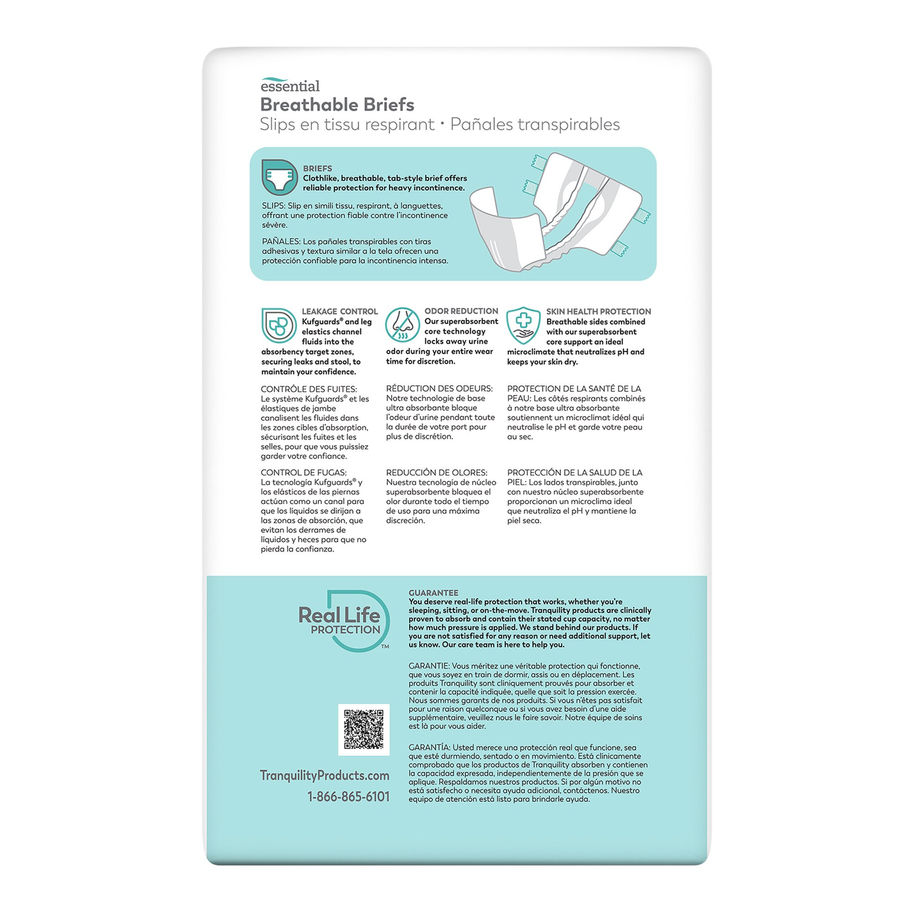 Tranquility® Essential Heavy Incontinence Brief, Small - MCK-1188953_pkgback.jpg