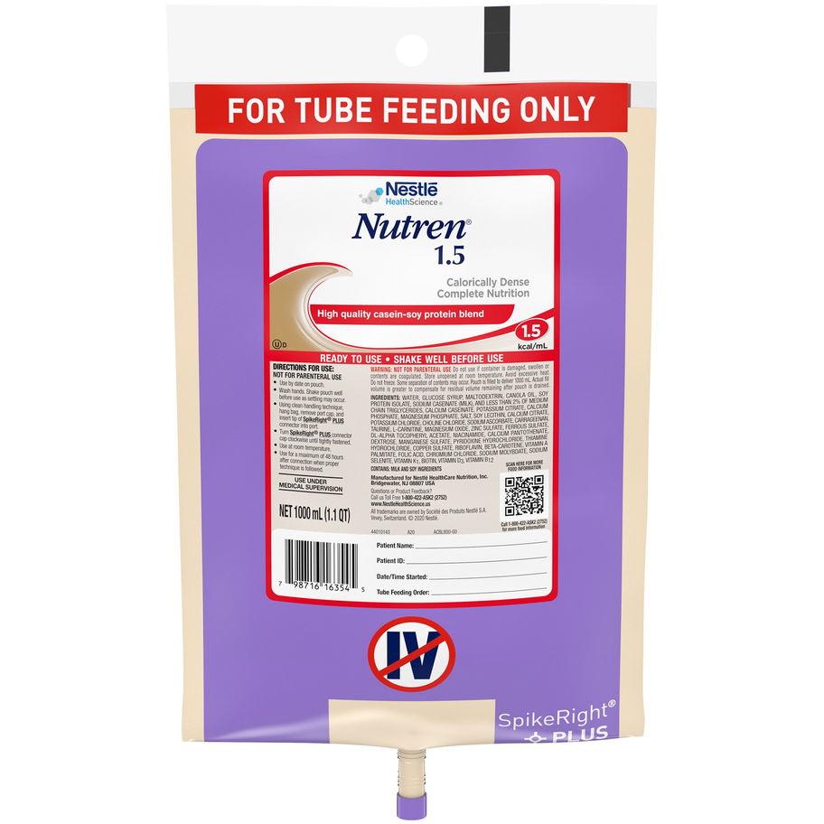 Nutren® 1.5 Ready to Hang Prefilled Container, 1000 mL Bag - MCK-669415_front.jpg