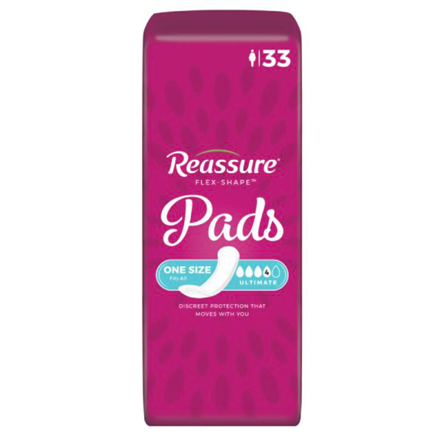 Reassure® Flex-Shape™ Moderate Absorbency Long Pad - MCK-1273986_pkgfront.jpg