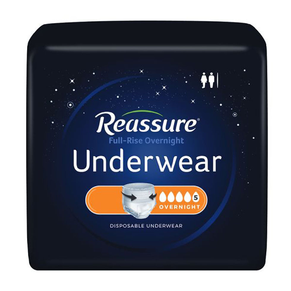 Reassure® Full-Rise Overnight Absorbent Underwear, Heavy Absorbency, Extra Large - MCK-1273981_pkgfront.jpg