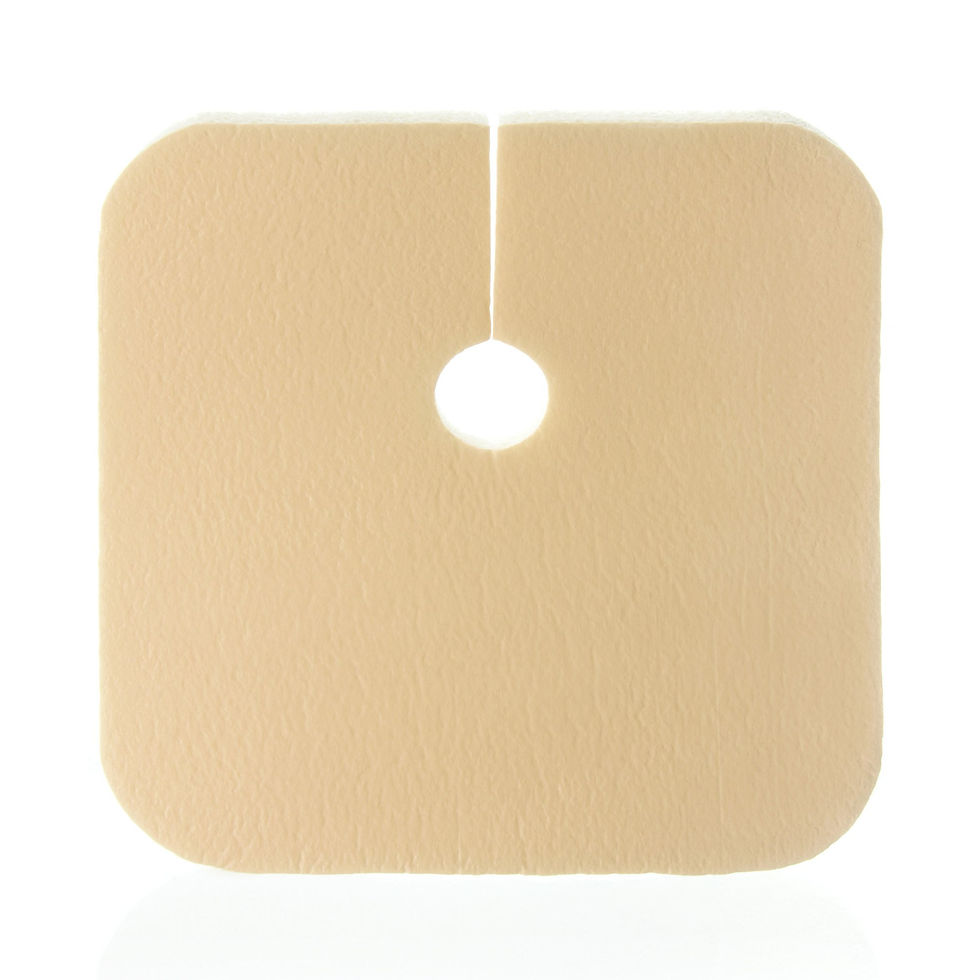 DermaFoam® Tracheostomy Nonadhesive without Border Foam Dressing, 3.5 x 3.5 Inch - MCK-946613_front.jpg